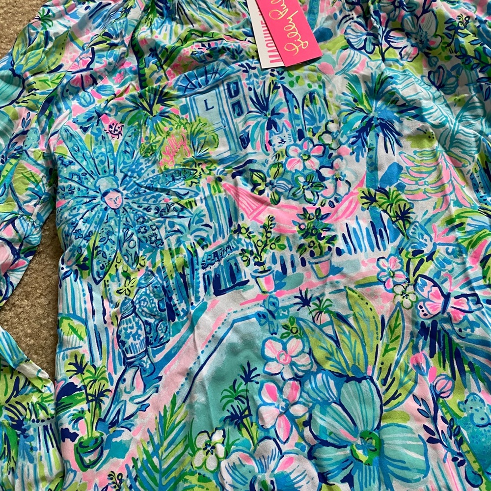 NWT lilly Pulitzer XS Lilly’s house winsley top